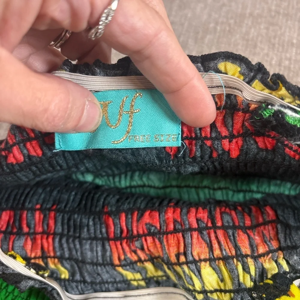 Colorful Rasta-Inspired Women's Skirt 1150